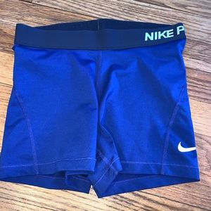Blue NIKE Pro Spandex